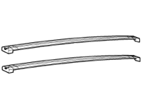 Discovery Factory Roof Rack Cross Bars set of two black metal bars for vehicle roof storage