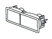 Discovery I bumper light left featuring a rectangular design for improved visibility