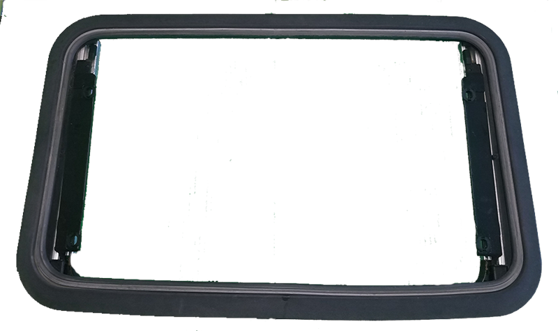Black rectangular rubber seal frame for Discovery I vehicle part by Discovery