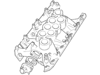 Discovery II Intake Manifold detailed line drawing showing all ports and mounting points