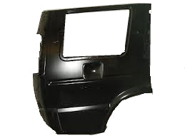 Discovery II right rear quarter panel replacement part in black for vehicle body repair