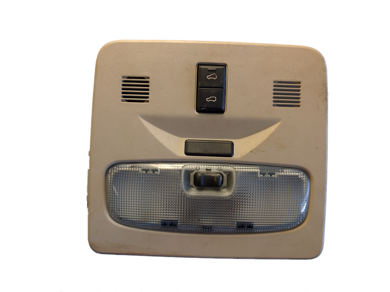 Beige LR2 Parts Dome Light with switch buttons and translucent cover for vehicle interior