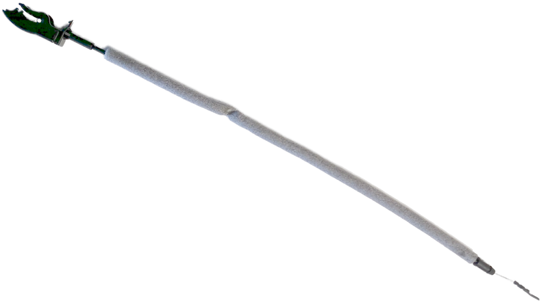 Range Rover door cable replacement part with metal connectors and protective covering
