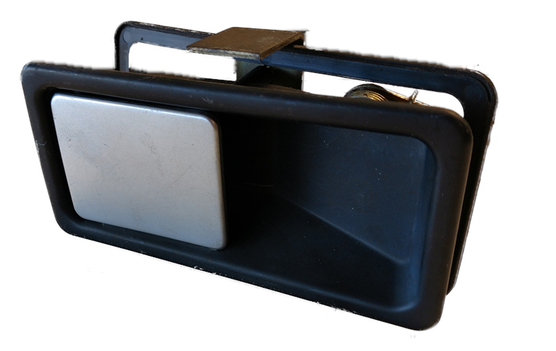 Discovery Parts black and silver rectangular door handle for vehicle replacement