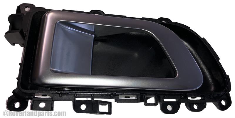 Land Rover Discovery Sport interior door handle part in black and silver finish