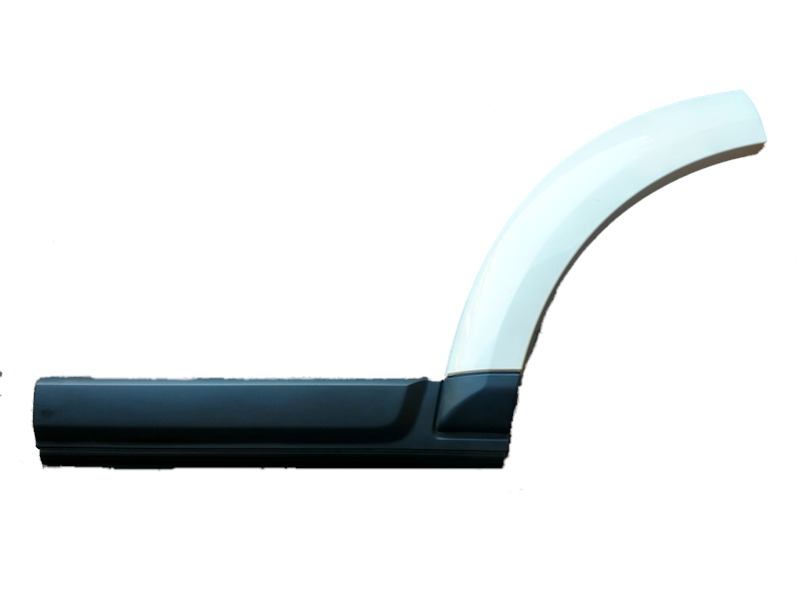 LR3 Door Moulding part for LR3 and LR4 vehicle with black and white curved design