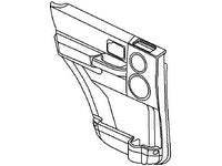 LR3 Door Panel replacement part for vehicle interior door assembly