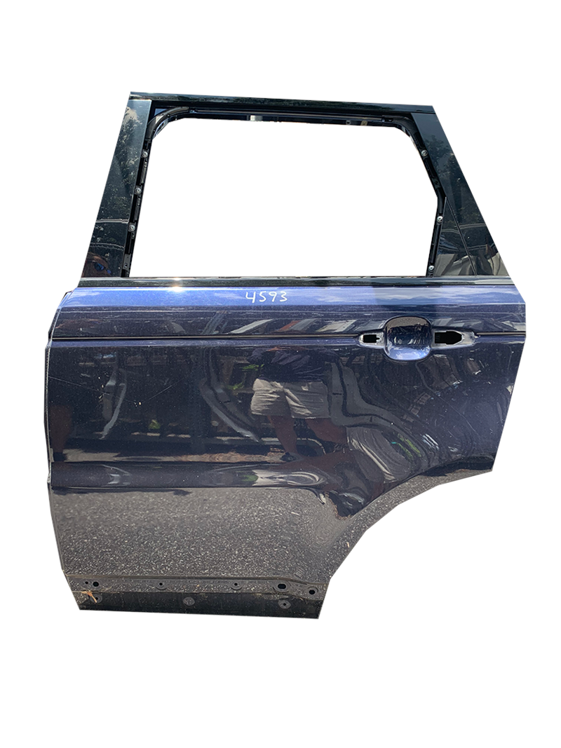 Range Rover black rear door shell with exterior handle and window frame
