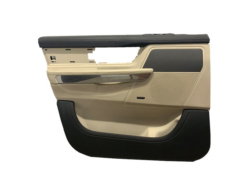 Land Rover Range Rover beige and black Door Trim Panel with chrome handle detailing