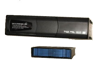 LR4 DVD Changer for LR3 and LR4 parts with blue disc holder and black casing