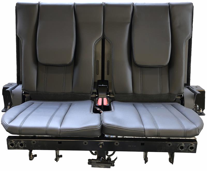 Ebony Range Rover rear seat replacement part by Land Rover with leather upholstery