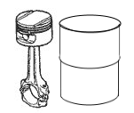 Freelander parts connect rod with piston and cylinder for engine repair