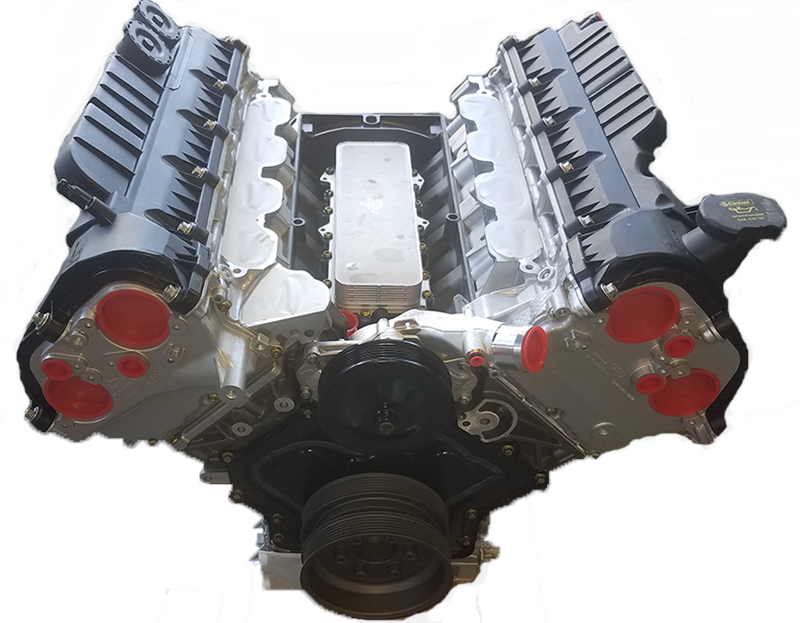 Range Rover engine part with V-shaped configuration and multiple components for vehicle performance
