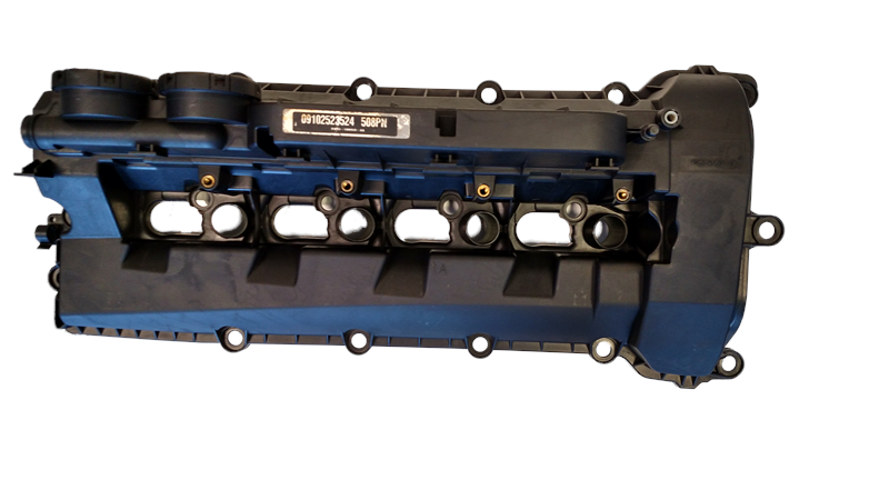 Black Range Rover engine valve cover part for vehicle repair and maintenance