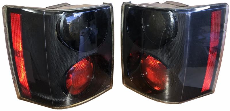 Land Rover Range Rover Parts Euro Style Tail Lights with black housing and red lenses