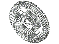 Discovery Parts Fan Clutch with durable design for efficient engine cooling and performance