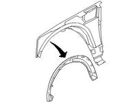 Diagram showing LR3 Fender Flare part installation for vehicle exterior enhancement