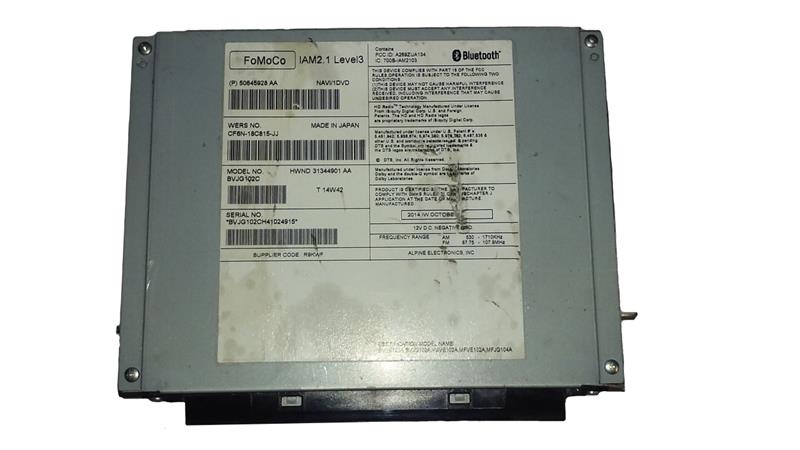 Range Rover parts original gray metal CD Player unit with blue tooth and detailed label