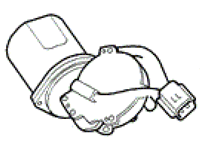 2002-2005 Freelander Wiper Motor - Front with detailed connector and mounting design for easy installation