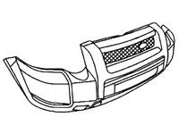 Freelander bumper replacement part for Land Rover Freelander vehicle front protection