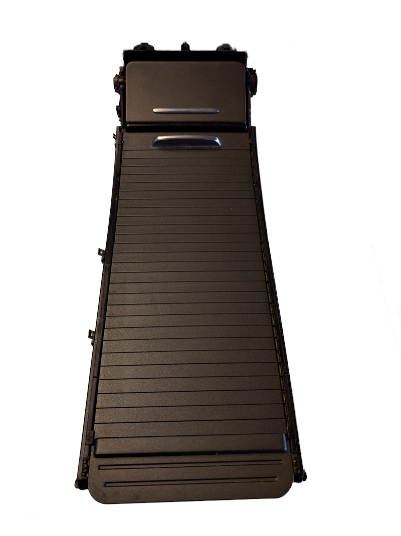 Black Range Rover Parts Front Cupholder with sliding cover and sleek design