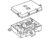 Range Rover parts fuse box with detailed internal components and removable cover illustration