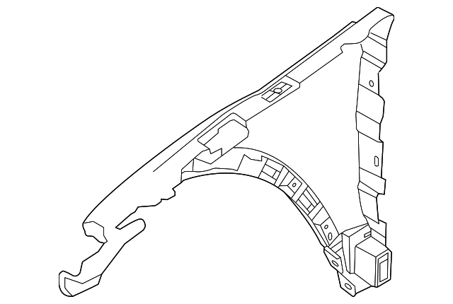Fender replacement panel for Evoque parts front right wheel arch with mounting brackets
