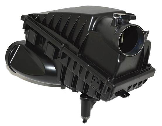 Black Air Cleaner Box for LR3 and LR4 parts designed to filter engine air intake