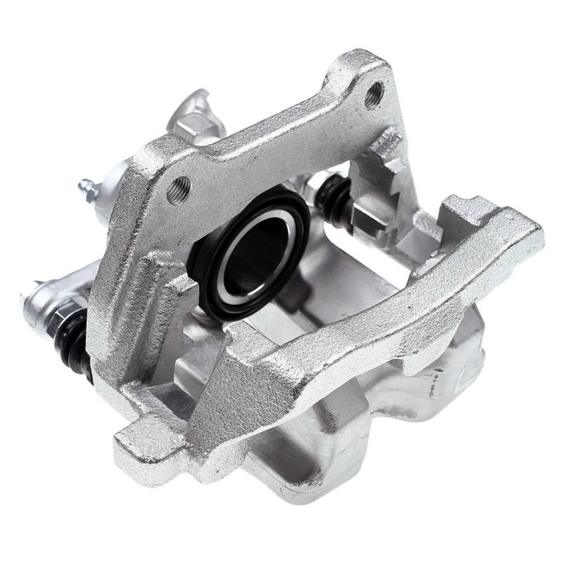 Land Rover LR3 and LR4 parts brake caliper in silver metal with detailed mechanical components