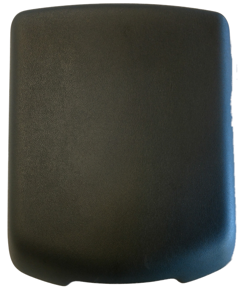 Black leather Range Rover parts center console lid replacement piece