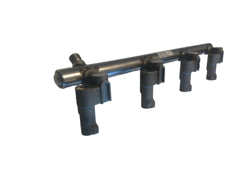 Range Rover parts Fuel Rail component with four injector ports for fuel delivery system