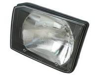 Discovery Parts rectangular headlight with clear lens and black frame for vehicle replacement