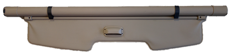 Beige Load Space Cover for Range Rover with retractable design and mounting brackets