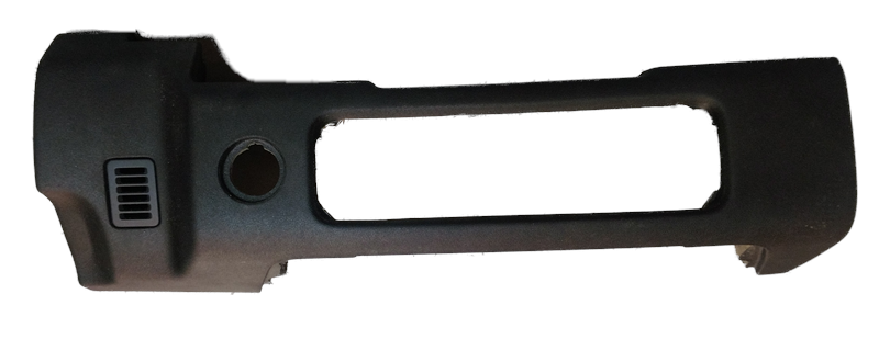 Black Range Rover Parts panel trim piece designed for dashboard or console replacement