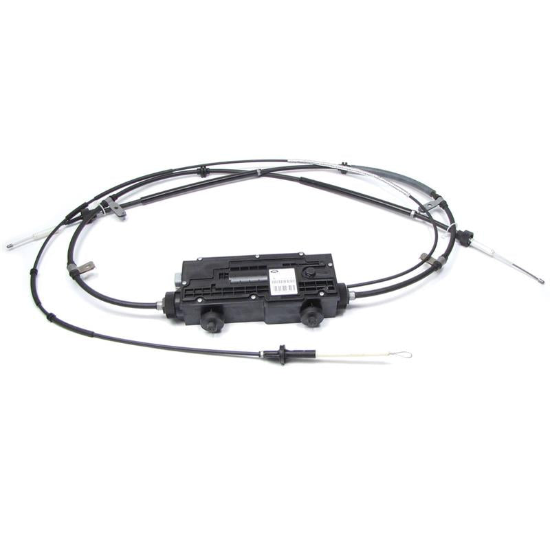 Land Rover LR3 and LR4 Parts Parking Brake Actuator with cables for vehicle braking system