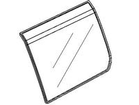 LR3 Quarter Glass replacement part for vehicle window with clear glass and black frame