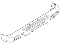Discovery rear bumper replacement part with detailed design for vehicle restoration