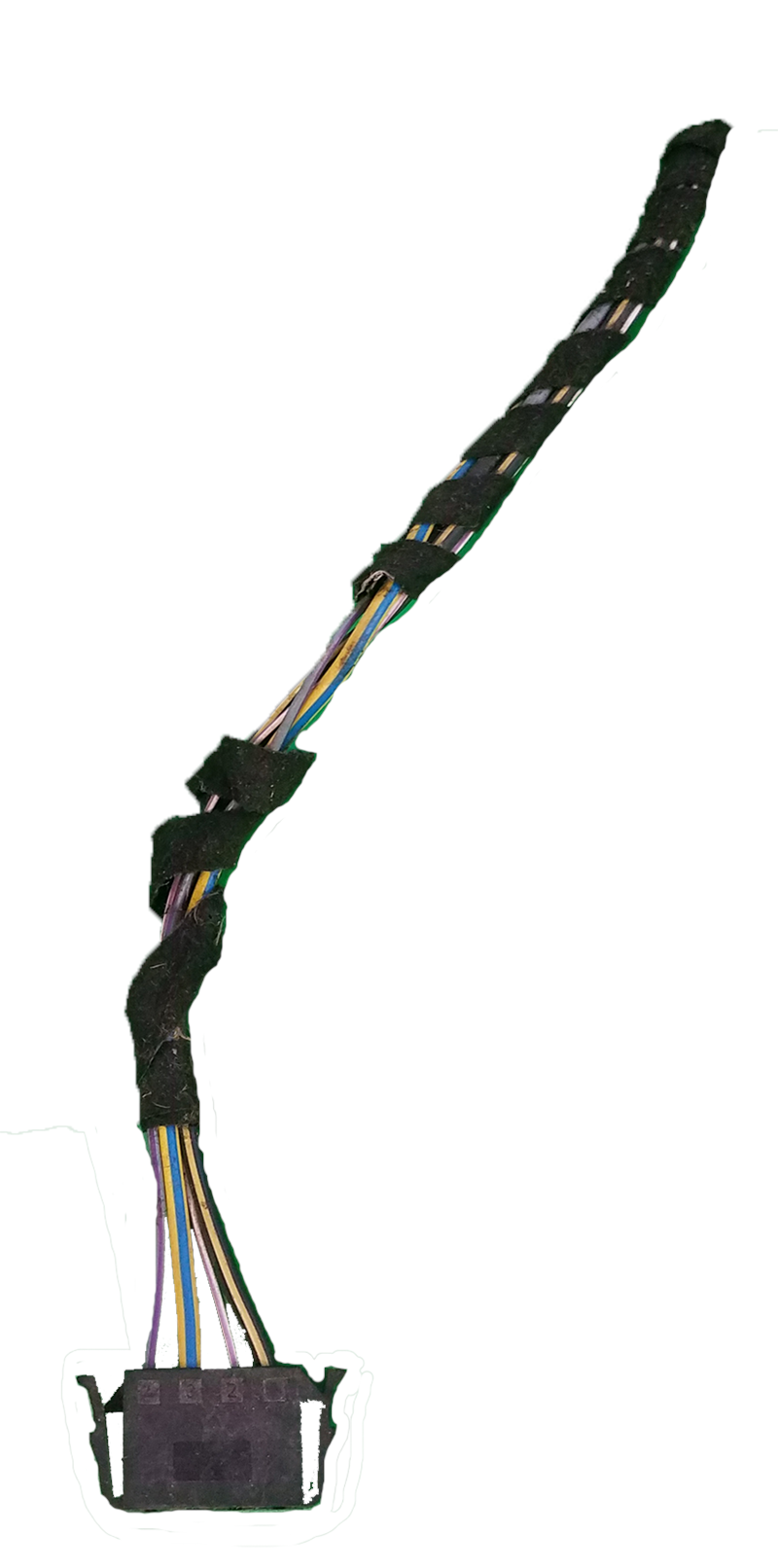 LR2 Parts resistor pigtail wiring harness with multiple colored wires and black connector