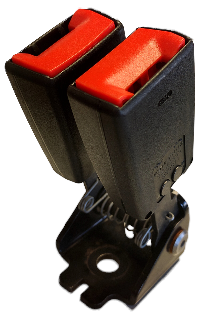 LR2 Parts black and red seat belt buckle replacement component for vehicle safety