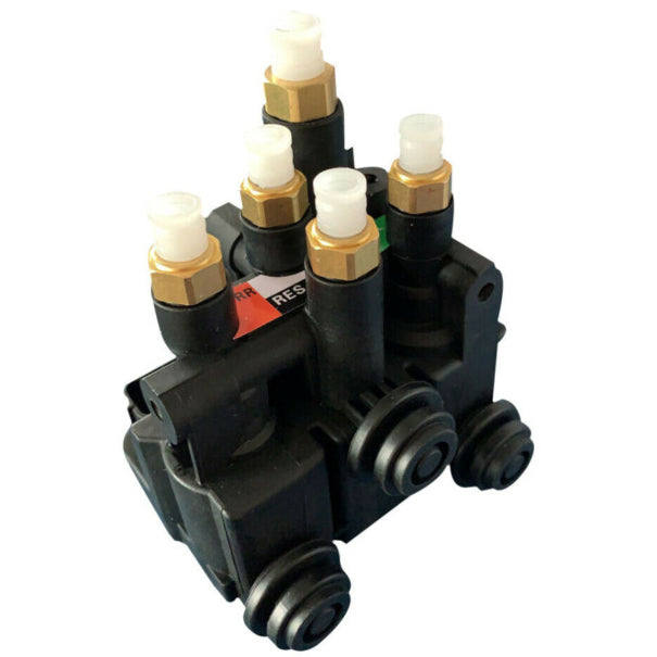 Land Rover Discovery Parts solenoid valve with multiple ports and black plastic housing