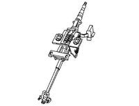 Black and white line drawing of a Discovery Parts Steering Column for vehicle steering system