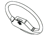 Range Rover steering wheel replacement part with integrated control button design