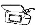 Range Rover Sun Visor with vanity mirror for vehicle interior sun protection