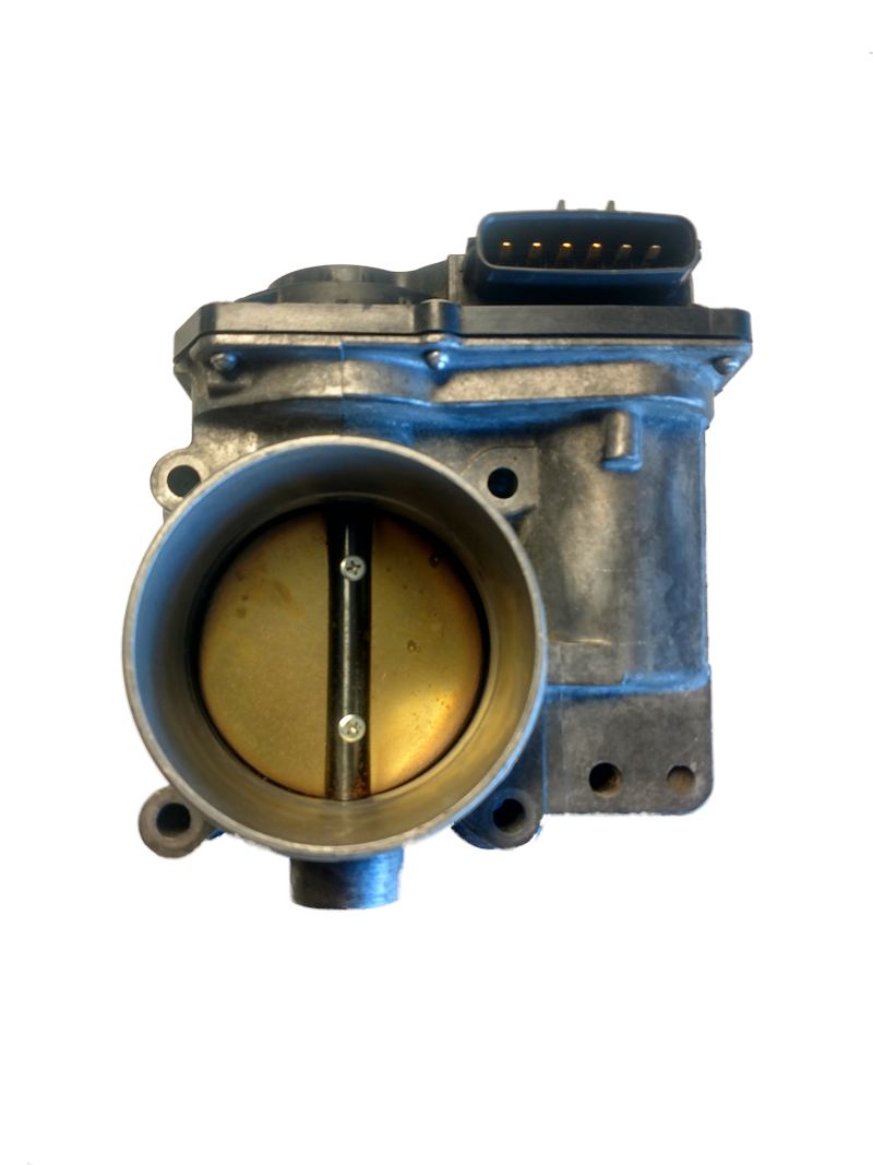 LR2 Parts Throttle Valve component with electronic connector and circular valve opening