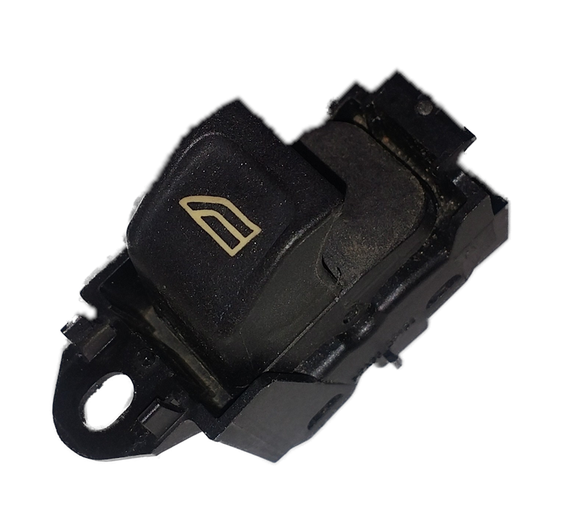 LR2 Parts black Window Switch for car power window control with a window icon