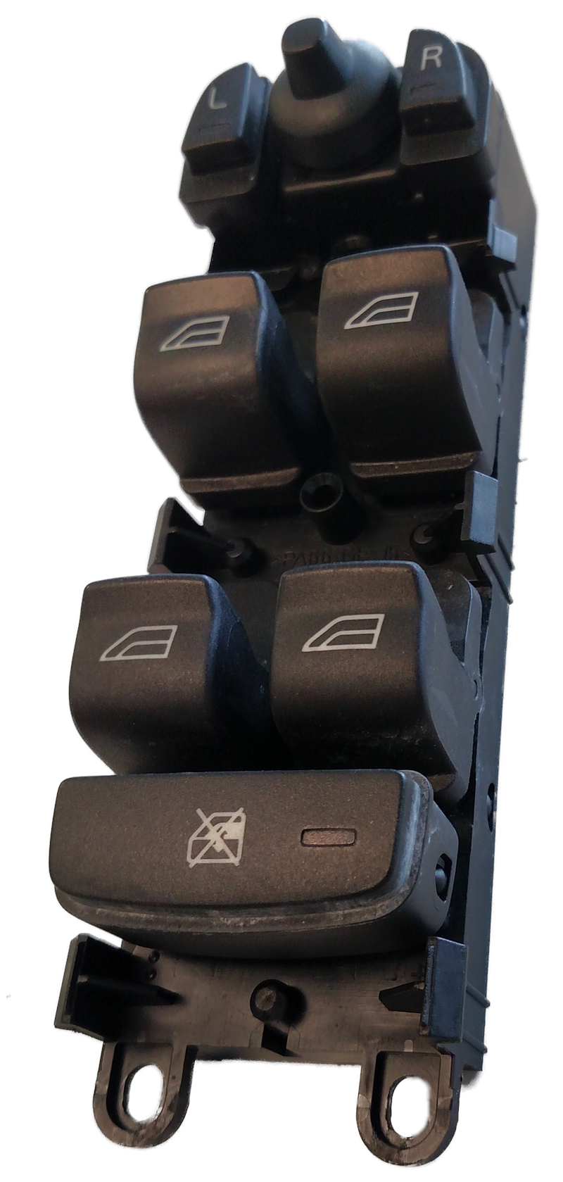 LR2 Parts black car window switch panel with multiple buttons for controlling windows and mirrors