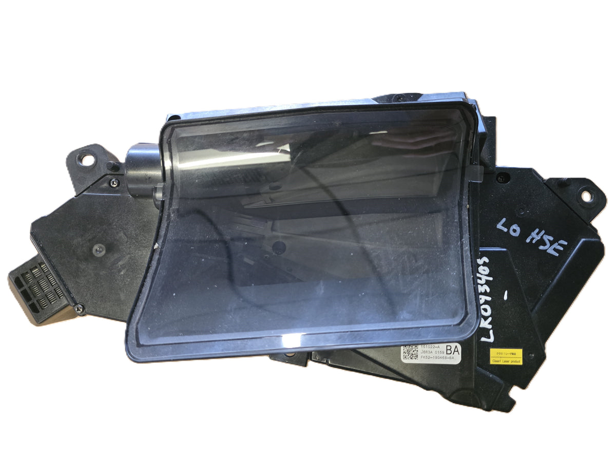 Heads-Up Display unit for Roverland Parts, featuring a clear screen and integrated components