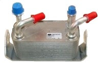 Metal heat exchanger component for LR3 and LR4 parts with red and blue valve caps