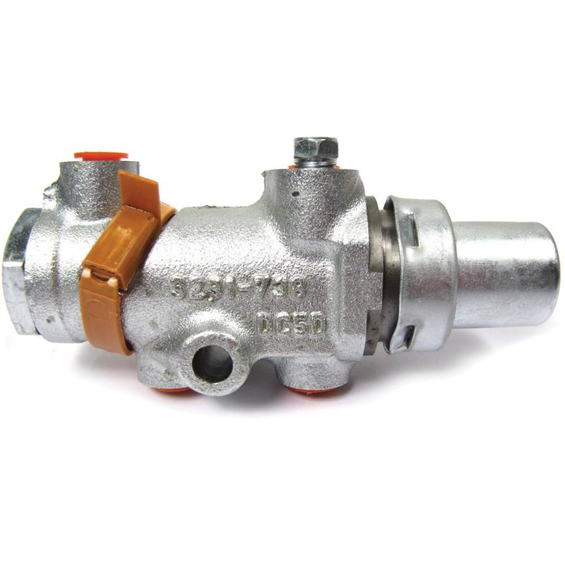 Discovery Parts metal valve with orange plastic clip for automotive use