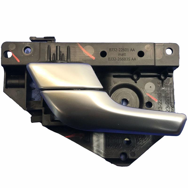 Land Rover Evoque Parts interior door handle replacement with silver finish and black mounting base